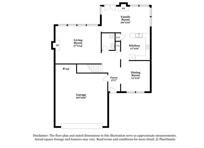 2,255/Mo, 717 Bennett Ridge Ct Wake Forest, NC 27587 Floor Plan View
