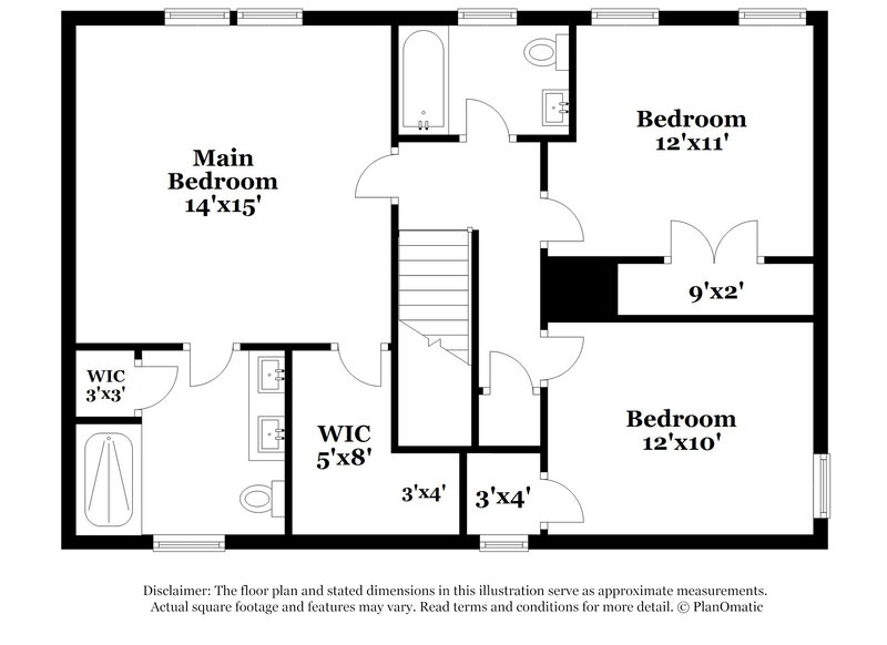2,275/Mo, 1113 Buttercup Ln Wake Forest, NC 27587 Floor Plan View 2
