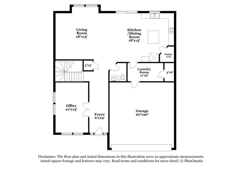 2,260/Mo, 3417 Snowberry Dr Raleigh, NC 27610 Floor Plan View