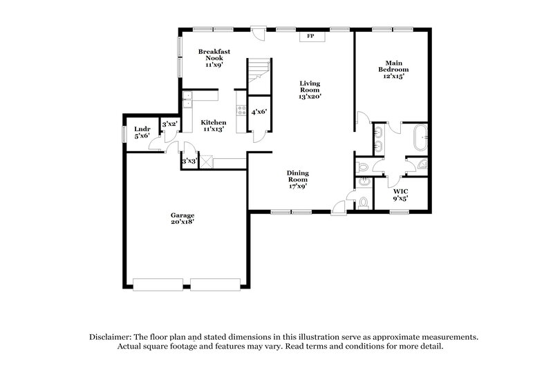 2,135/Mo, 169 North Farm Dr Clayton, NC 27527 Floor Plan View