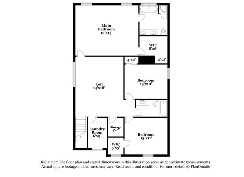 2,000/Mo, 6824 Horseback Ln Raleigh, NC 27610 Floorplan View 2