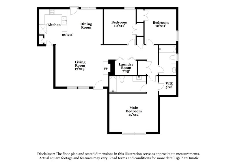 1,690/Mo, 501 Lockwood Dr Wilson's Mills, NC 27527 Floor Plan View