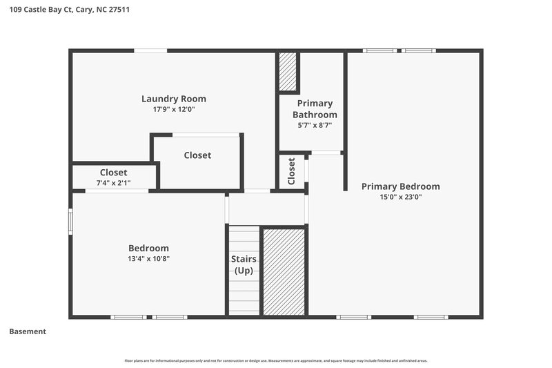 2,420/Mo, 109 Castle Bay Ct Cary, NC 27511 Floor Plan View