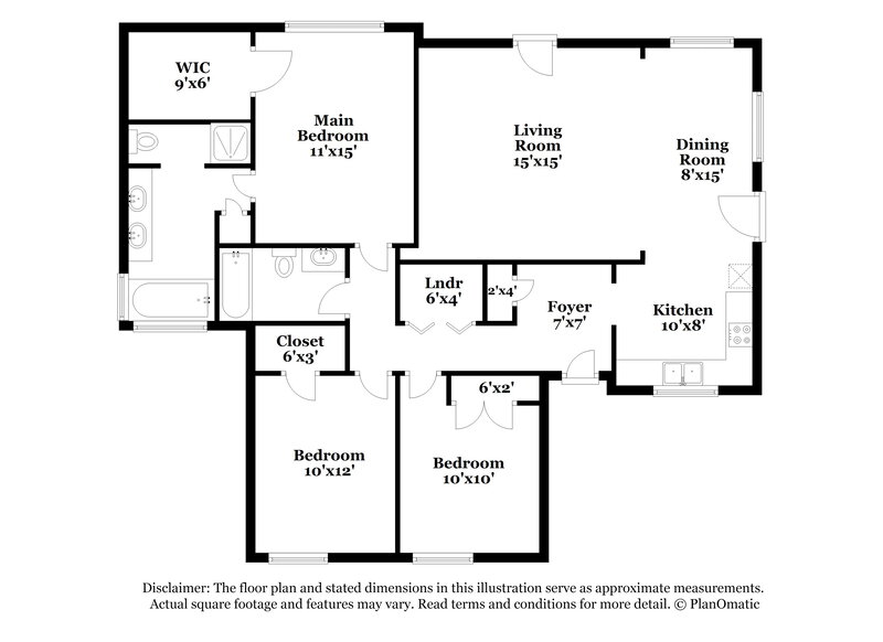 1,760/Mo, 3626 Enduring Freedom Dr Raleigh, NC 27610 Floor Plan View
