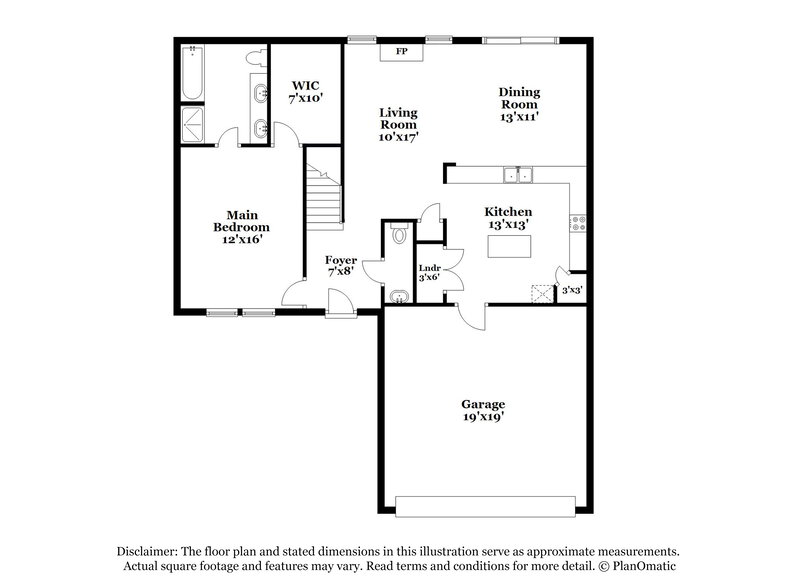 2,415/Mo, 238 Grovemere Ln Wendell, NC 27591 Floor Plan View