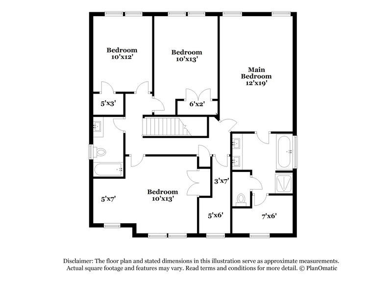 2,165/Mo, 8039 Marsh Hollow Dr Raleigh, NC 27616 Floor Plan View 2