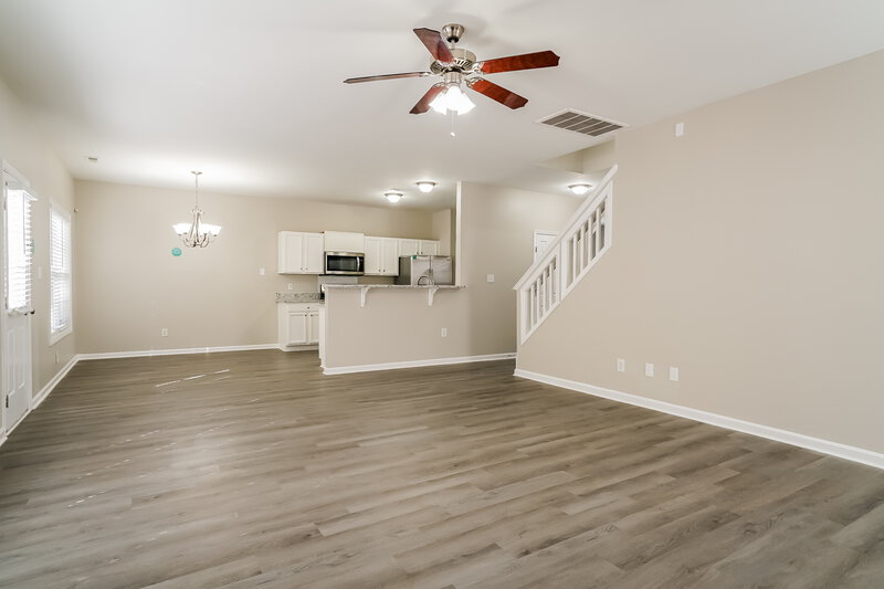 2,165/Mo, 8039 Marsh Hollow Dr Raleigh, NC 27616 Living Room View 2