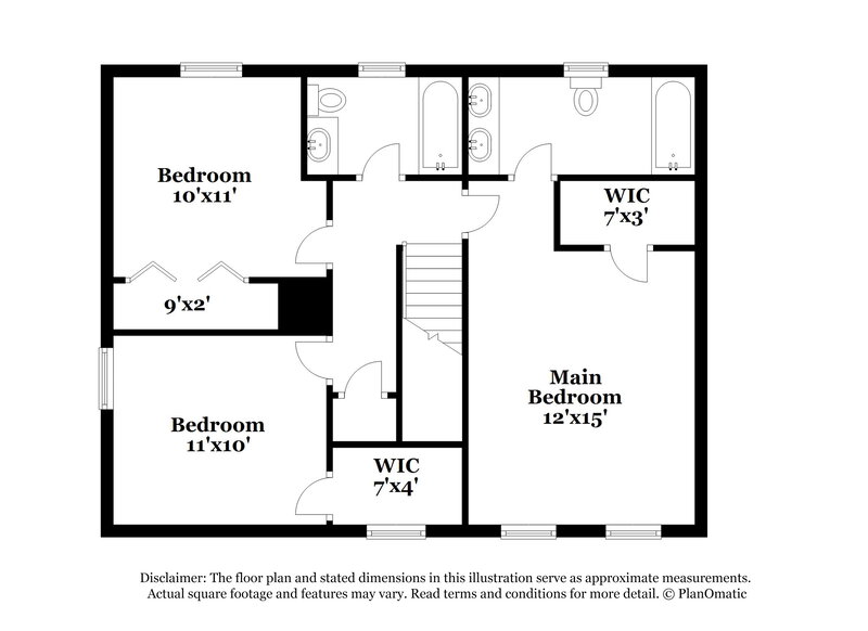 2,770/Mo, 4512 Ashmont Ct Raleigh, NC 27616 Floor Plan View 2