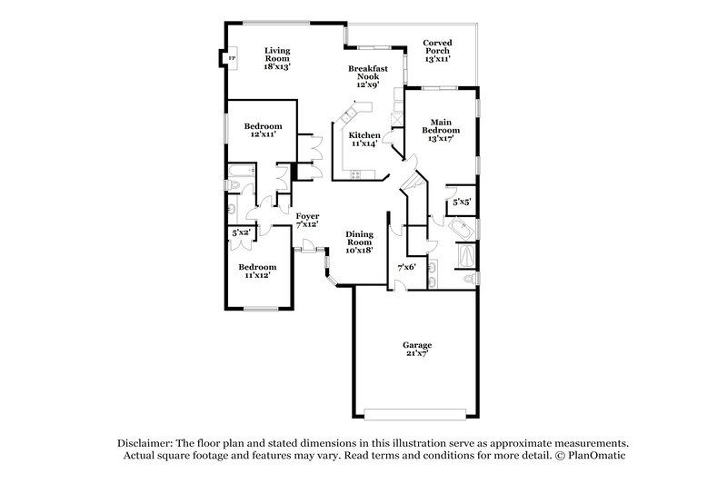2,585/Mo, 8537 Battery Crest Ln Wake Forest, NC 27587 Floorplan View