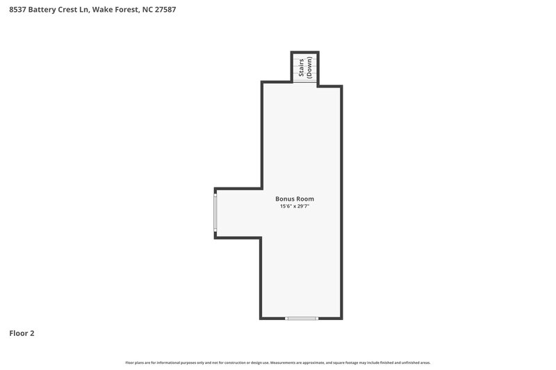 2,395/Mo, 8537 Battery Crest Ln Wake Forest, NC 27587 Floor Plan View 2