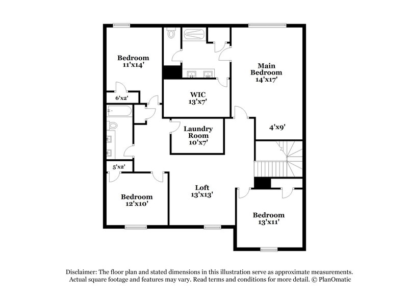 2,705/Mo, 3816 Tritonville Way Raleigh, NC 27616 Floorplan View 2