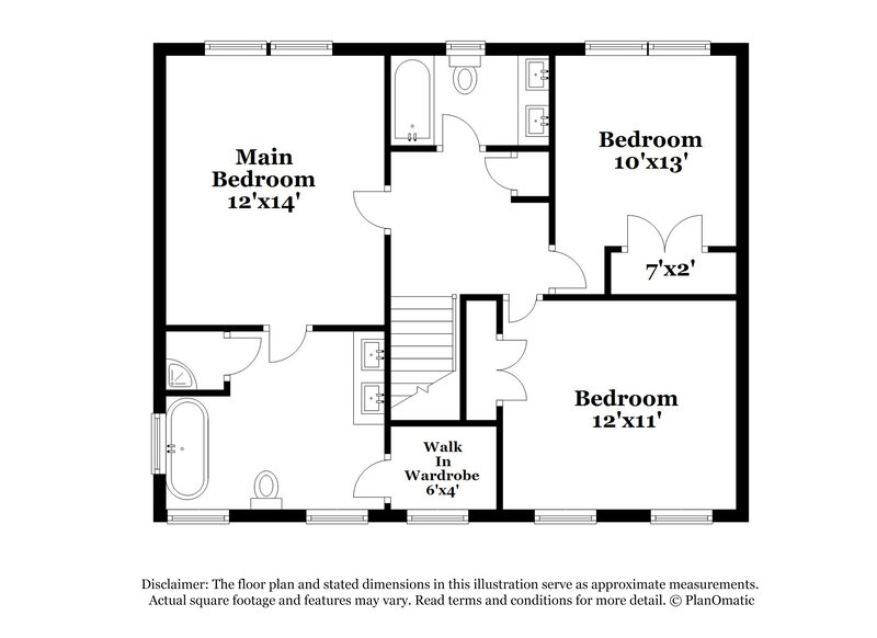 2,080/Mo, 6820 Coventry Ridge Rd Raleigh, NC 27616 Floor Plan View 2