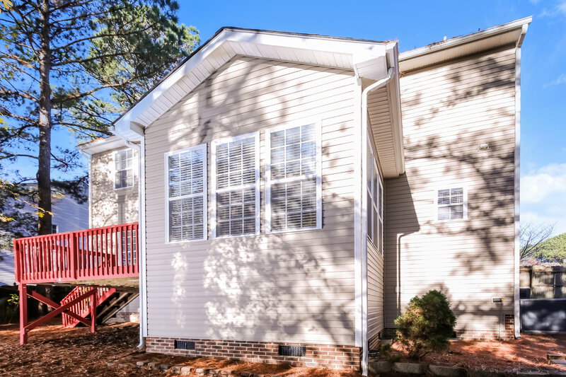 3,150/Mo, 8524 Bratt Ave Wake Forest, NC 27587 Rear View