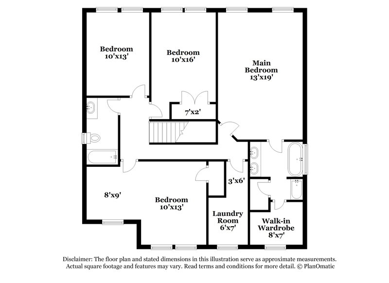 2,250/Mo, 8112 Rolling Glenn Dr Raleigh, NC 27616 Floorplan View 2
