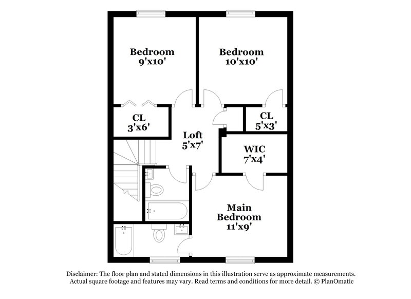 1,870/Mo, 3824 Lodgepole Ln Raleigh, NC 27616 Floorplan View 2