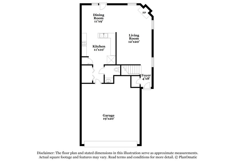 1,980/Mo, 7205 Brighton Hill Ln Raleigh, NC 27616 Floor Plan View