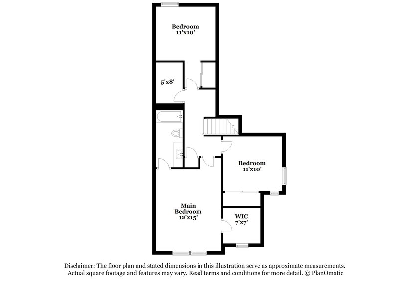 1,980/Mo, 7205 Brighton Hill Ln Raleigh, NC 27616 Floor Plan View 2