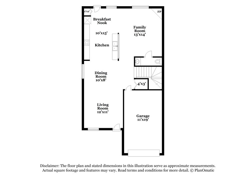 2,570/Mo, 2822 Filbert St Raleigh, NC 27610 Floorplan View