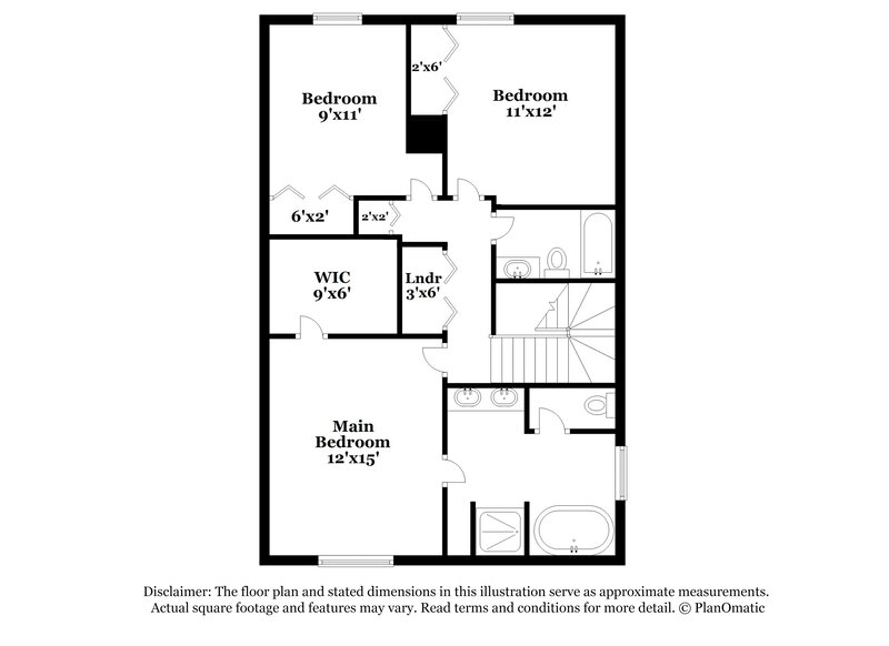 2,570/Mo, 2822 Filbert St Raleigh, NC 27610 Floorplan View 2