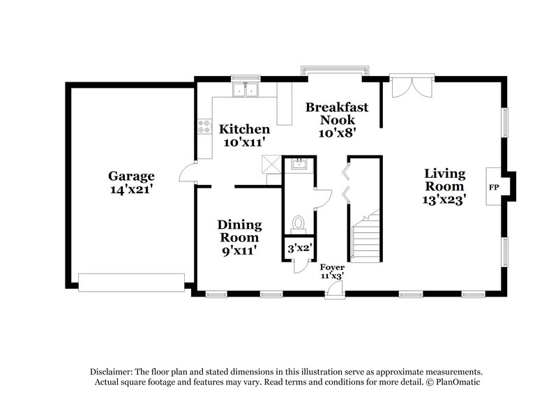 3,590/Mo, 3348 Forest Mill Cir Raleigh, NC 27616 Floor Plan View