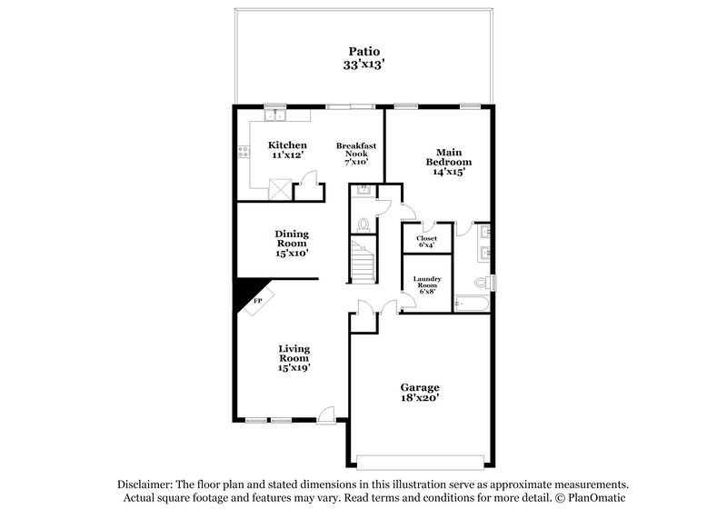 2,025/Mo, 1422 Southgate Dr Raleigh, NC 27610 Floor Plan View