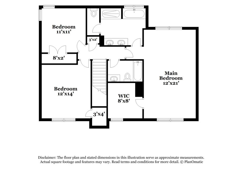 2,065/Mo, 9536 White Carriage Dr Wake Forest, NC 27587 Floor Plan View 2