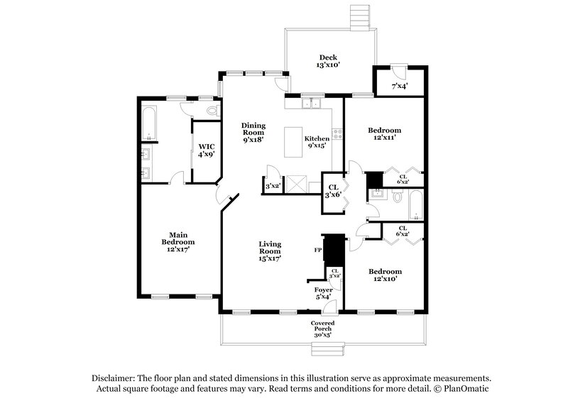 1,895/Mo, 602 Coventry Dr Zebulon, NC 27597 Floorplan View