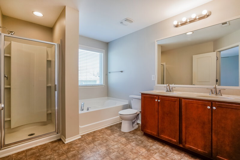 2,255/Mo, 4901 Autumn Sage Lndg Raleigh, NC 27616 Main Bathroom View
