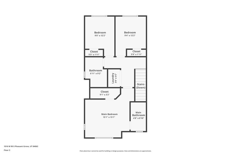 2,680/Mo, 1016 West 90 South Pleasant Grove, UT 84062 Floor Plan View 3