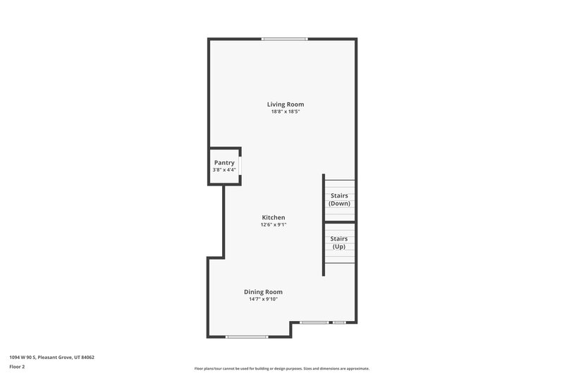 0/Mo, 1094 West 90 South Pleasant Grove, UT 84062 Floor Plan View 2