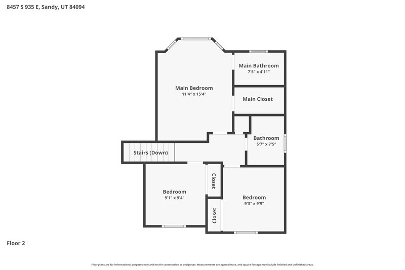 3,085/Mo, 8457 S 935 E Sandy, UT 84094 Floor Plan View