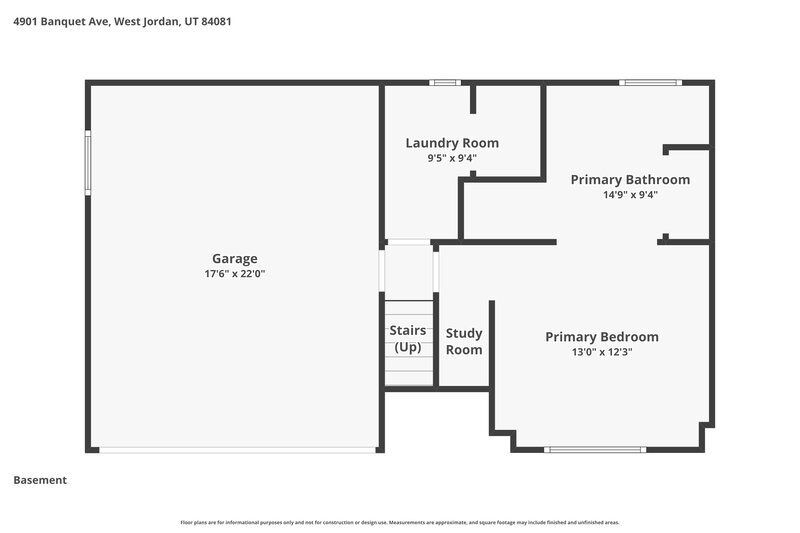 2,515/Mo, 4901 Banquet Ave West Jordan, UT 84081 Floorplan View