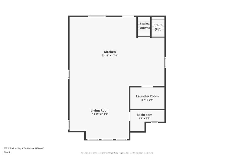2,525/Mo, 850 W Shelton Way Unit 174 Midvale, UT 84047 Floor Plan View 2