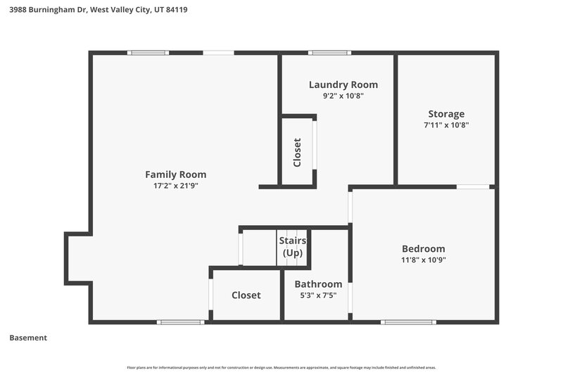2,695/Mo, 3988 Burningham Dr Salt Lake City, UT 84119 Floorplan View 2
