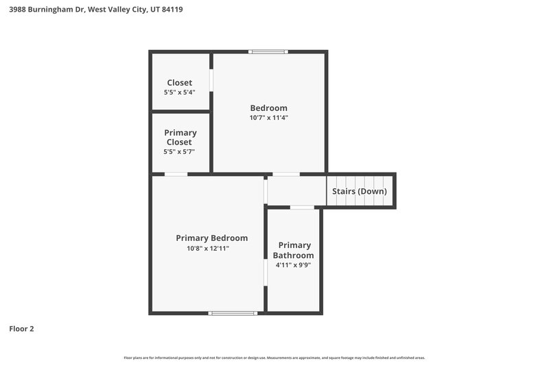 2,795/Mo, 3988 Burningham Dr Salt Lake City, UT 84119 Floor Plan View 3