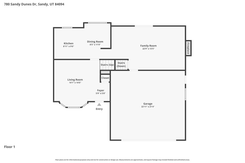 2,955/Mo, 780 Sandy Dunes Dr Sandy, UT 84094 Floorplan View 2