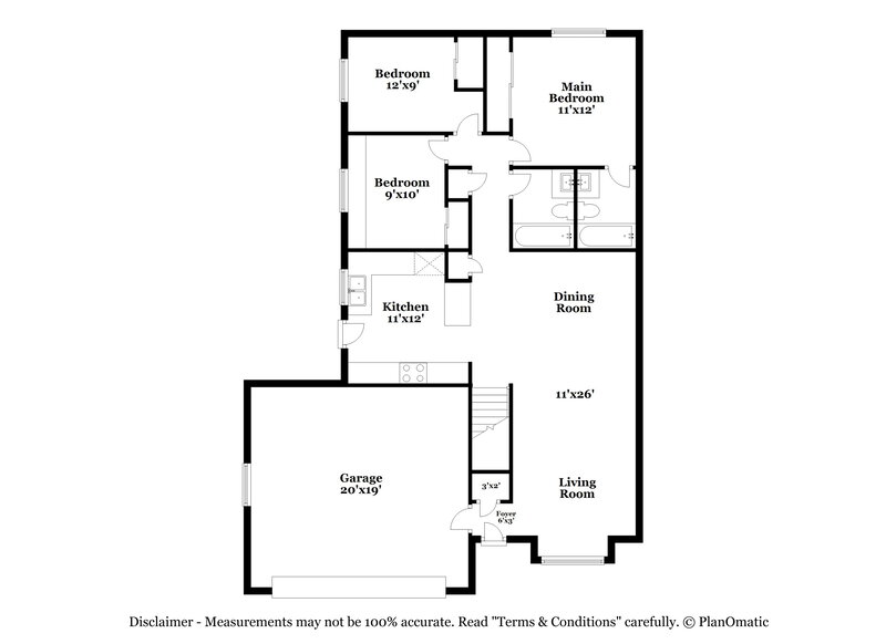 2,500/Mo, 1222 W Brister Dr Murray, UT 84123 Floor Plan View