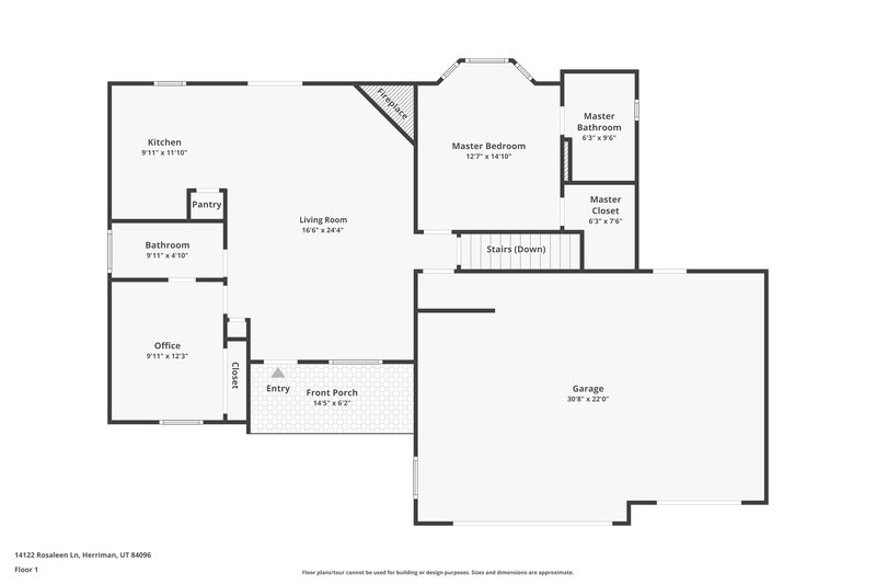 2,700/Mo, 14122 Rosaleen Ln Herriman, UT 84096 Floor Plan View 2