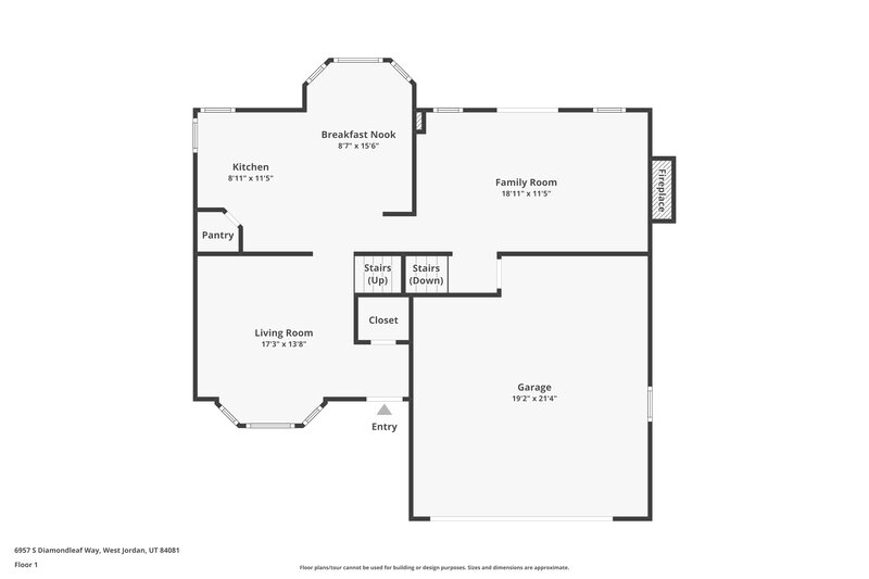 2,475/Mo, 6957 S Diamondleaf Way West Jordan, UT 84081 Floor Plan View 2