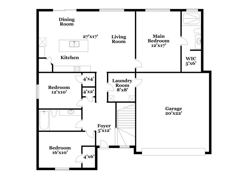 2,340/Mo, 7877 W Walk About Way Magna, UT 84044 Floorplan View