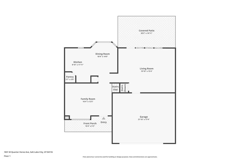 2,790/Mo, 1831 W Quarter Horse Ave Salt Lake City, UT 84116 Floor Plan View