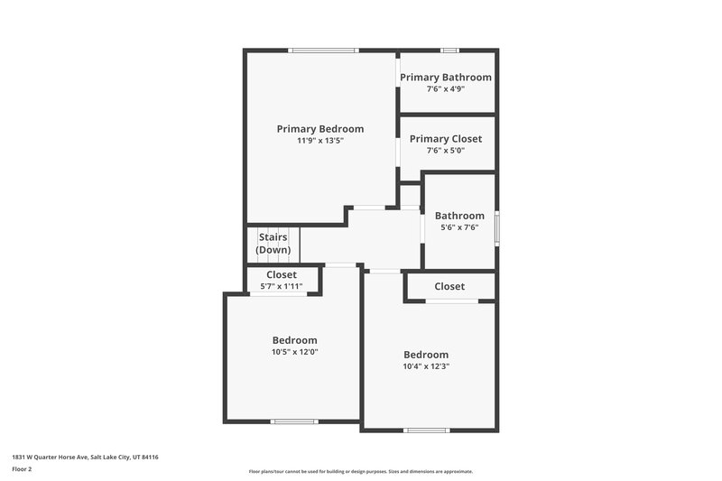 2,790/Mo, 1831 W Quarter Horse Ave Salt Lake City, UT 84116 Floor Plan View 2