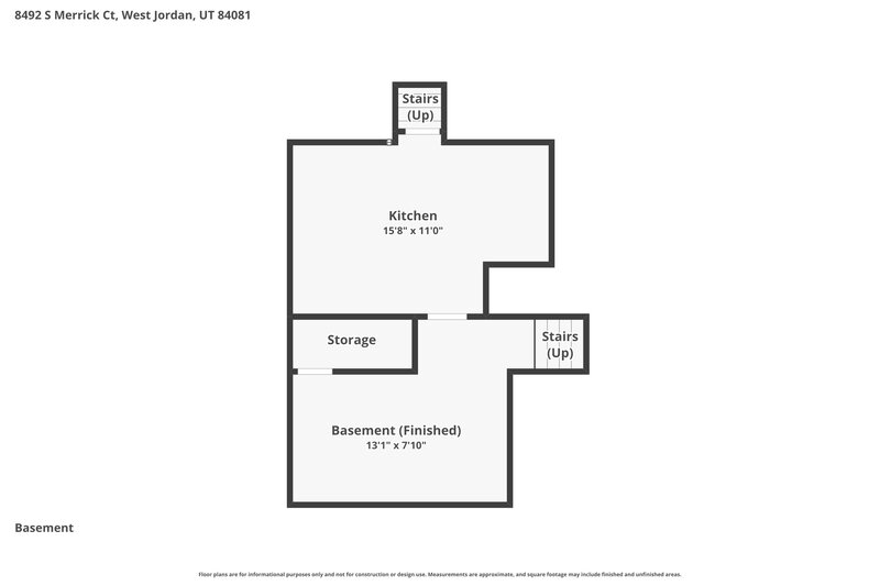 2,835/Mo, 8492 S Merrick Ct West Jordan, UT 84081 Floor Plan View