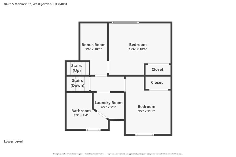 2,835/Mo, 8492 S Merrick Ct West Jordan, UT 84081 Floor Plan View 2