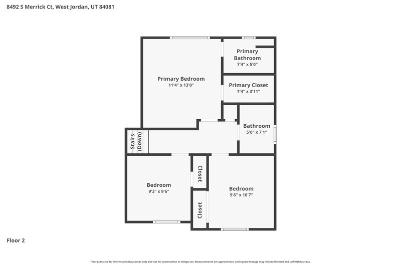 2,835/Mo, 8492 S Merrick Ct West Jordan, UT 84081 Floor Plan View 4