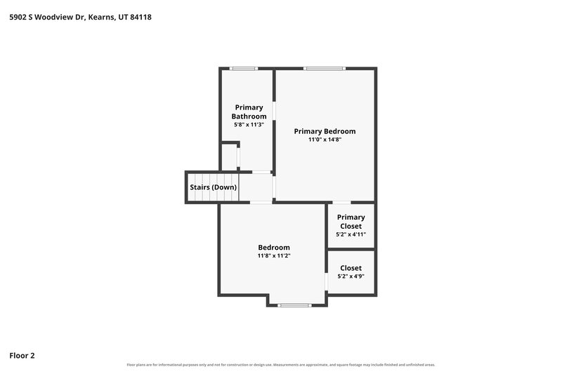 0/Mo, 5902 South Woodview Dr Salt Lake City, UT 84118 Floor Plan View 3