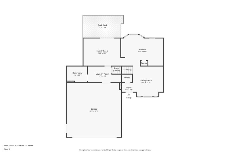 2,395/Mo, 6125 S 6105 W Salt Lake City, UT 84118 Floorplan View