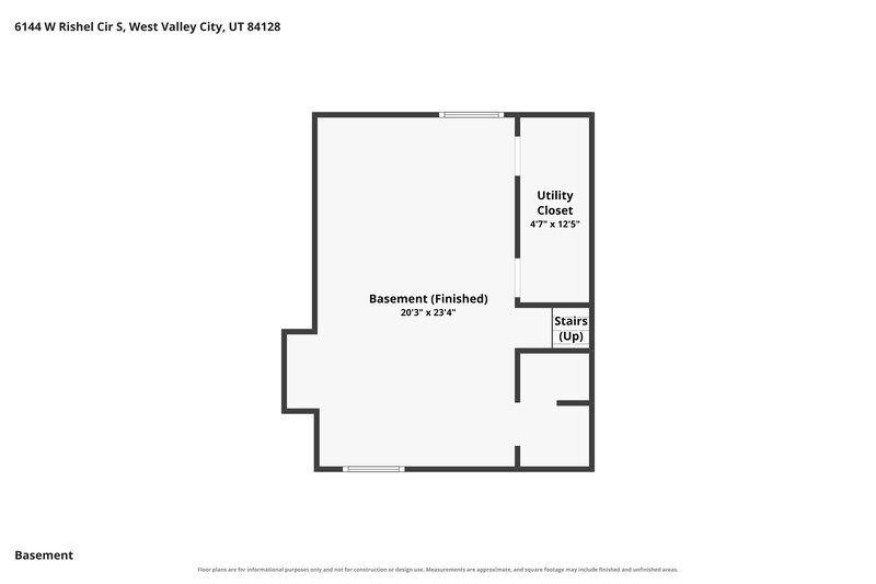 2,565/Mo, 6144 W Rishel Cir West Valley City, UT 84128 Floor Plan View