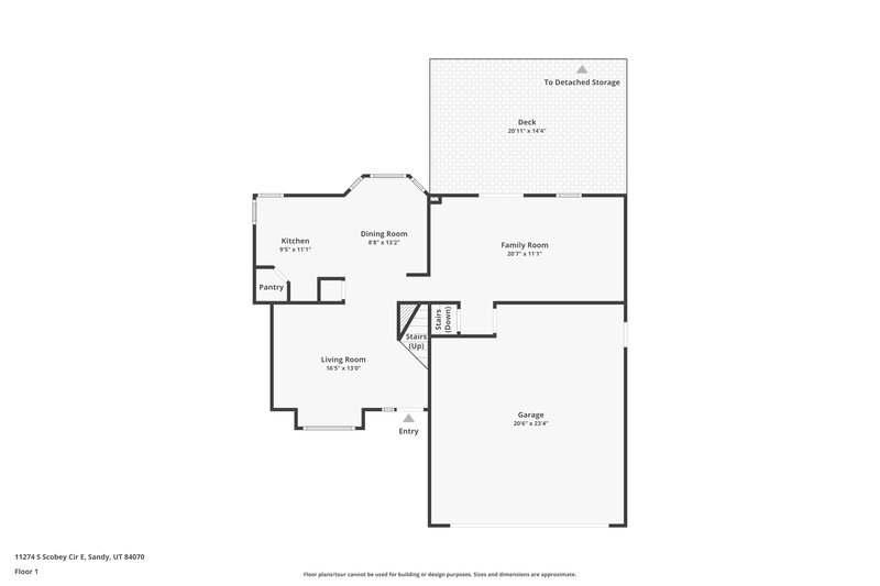 2,725/Mo, 11274 S Scobey Cir Sandy, UT 84070 Floorplan View
