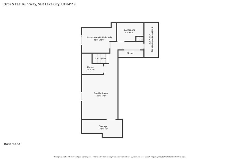 2,915/Mo, 3762 S Teal Run Way South Salt Lake, UT 84119 Floor Plan View